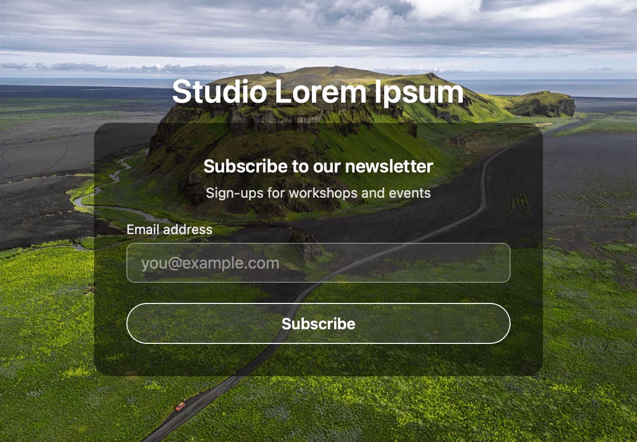 Sign-up form